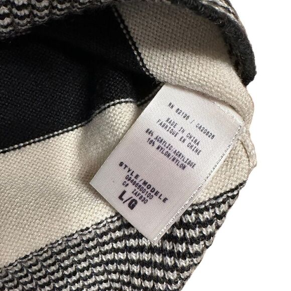 Guess Black and White Striped Mini Sweater Dress - Picture 4 of 11